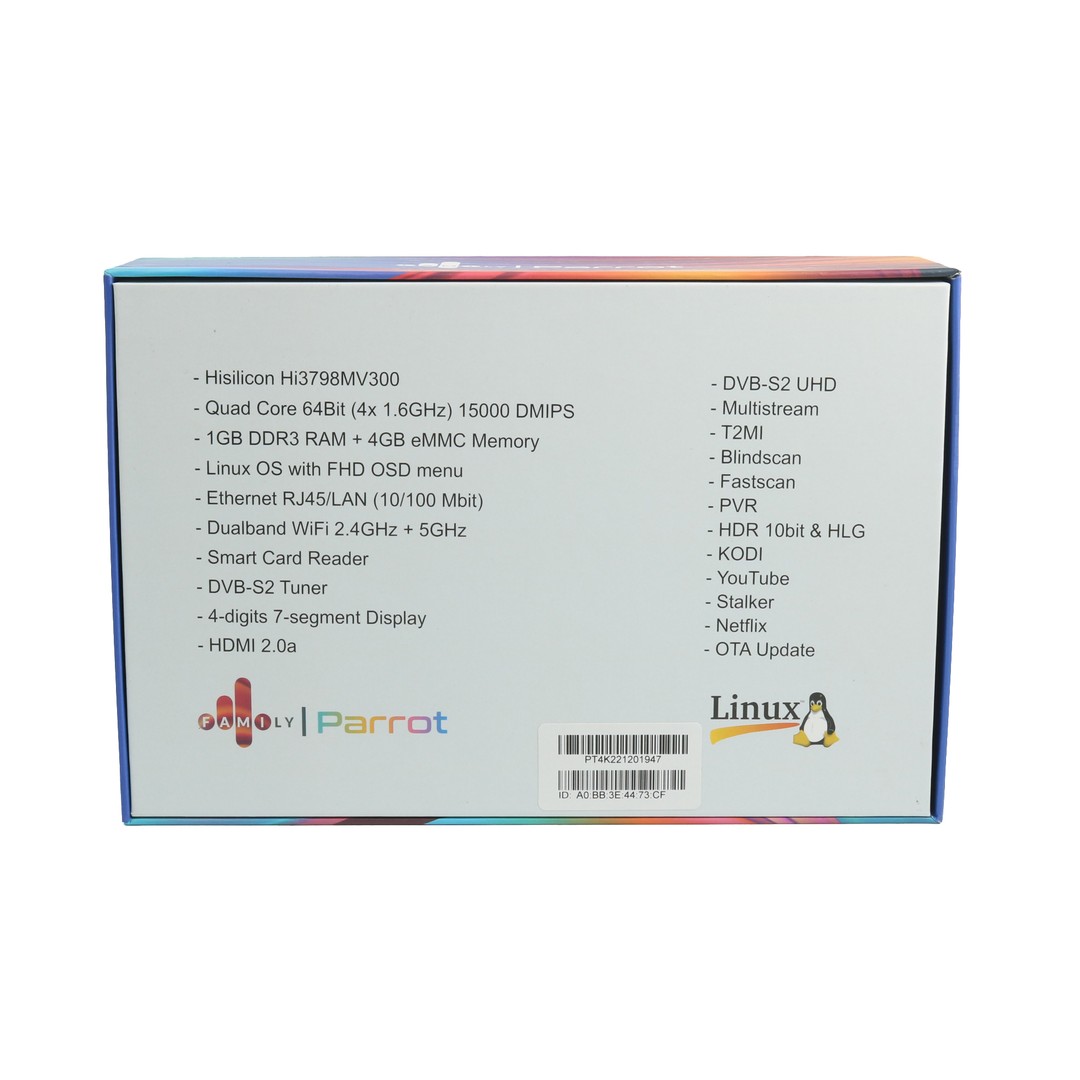 Family Parrot 4K Ultra HD Media Box